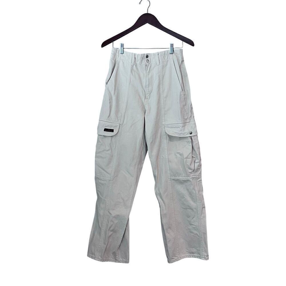 Urban Outfitters BDG Pale Yellow Cream Cargo Pants Cotton Thick Pockets 28